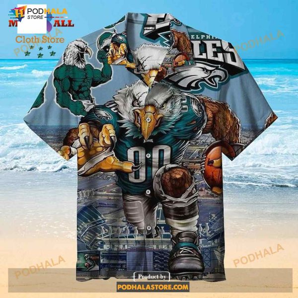 Philadelphia Eagles Logo For Man And Women Funny Hawaiian Shirt