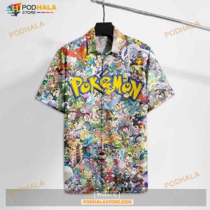 Pokemon Pkm All Pocket Monsters 2023 Funny Hawaiian Shirt