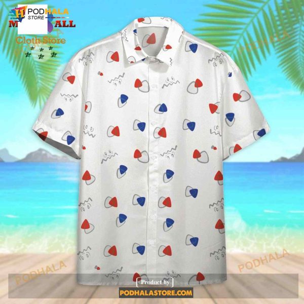 Pokemon Togepi Egg Pattern White Pokemon Funny Hawaiian Shirt