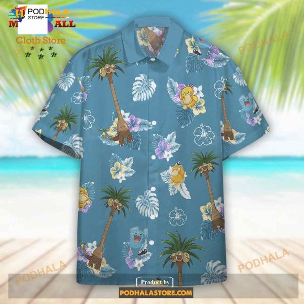 Pokemon Tropical Alolan Exeggutor Pokemon Funny Hawaiian Shirt