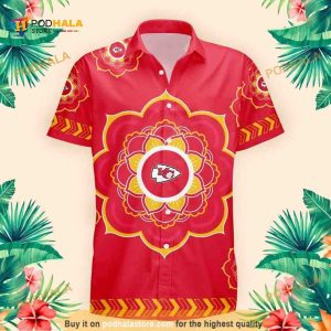 Red Aloha NFL Kansas City Chiefs Funny Hawaiian Shirt Gift For Football Boyfriend