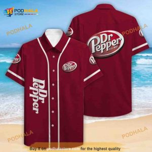 Red Dr Pepper Beer Funny Hawaiian Shirt