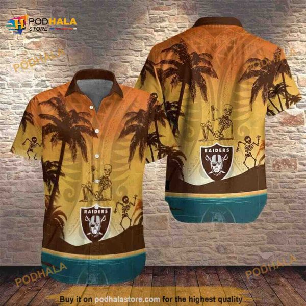 Retro Las Vegas Raiders Funny Hawaiian Shirt Gift For Football Fans