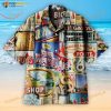 Retro Shop Universal 3D Funny Hawaiian Shirt