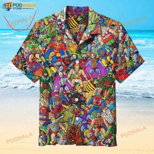 Retro Toys 3D Funny Hawaiian Shirt