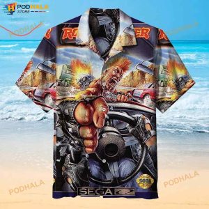 Road Blaster 3D Funny Hawaiian Shirt