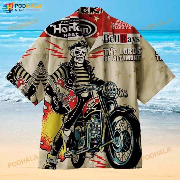 Rockabilly Biker 3D Funny Hawaiian Shirts