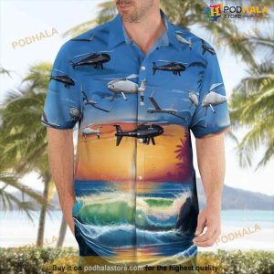 Royal Australian Navy Fleet Air Arm 822x Squadron Ran Boeing Insitu Scaneagle + Schiebel Camcopter S-100 Hawaiian Shirt For Men And Women