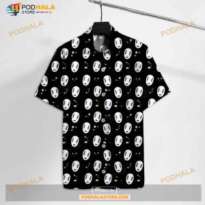 S.Ghibli No Face With Gold Pattern Amazing Funny Hawaiian Shirt