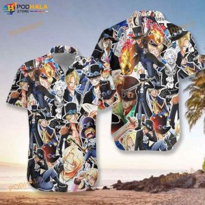 Sabo One Piece 3D Funny Hawaiian Shirt