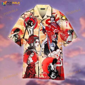 Samurai Girls Hawaiian Unisex Shirt