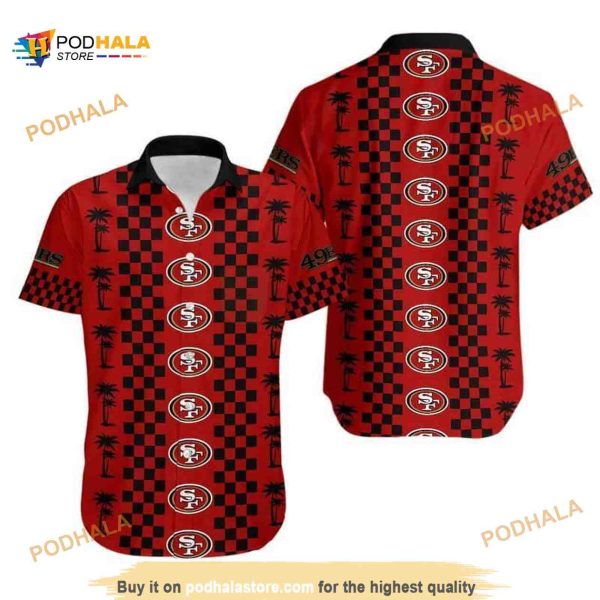 San Francisco 49ers Funny Hawaiian Shirt Coconut Trees Gift For NFL Fans