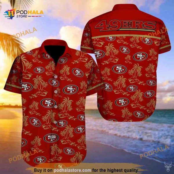 San Francisco 49ers Funny Hawaiian Shirt Island Pattern Summer Beach Gift