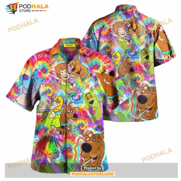 Scooby-Doo Groovy Scooby Doo High Cute Funny Hawaiian Shirt