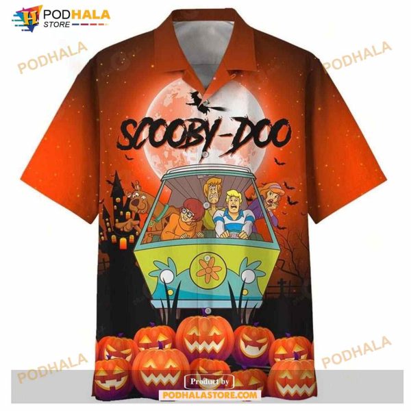 Scooby-Doo Halloween Pumpkins Orange Funny Hawaiian Shirt