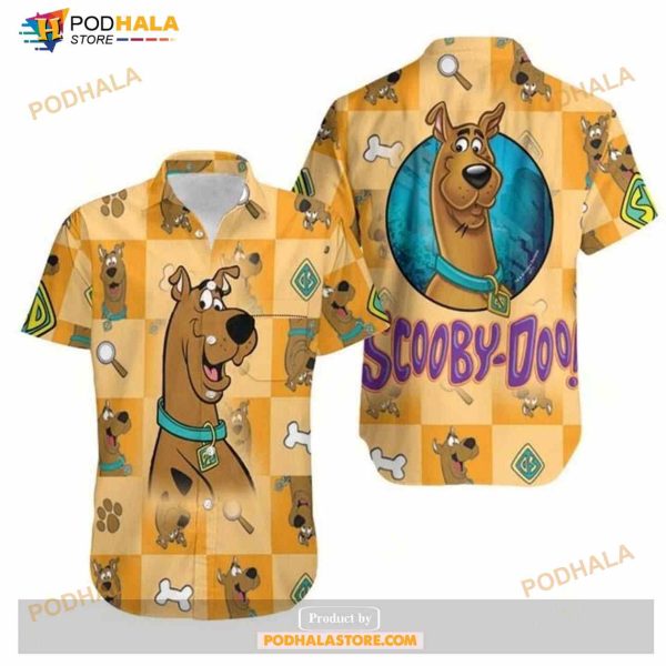 Scooby-Doo The Detective Dog Yellow Funny Hawaiian Shirt