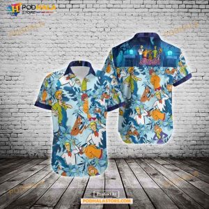 Scooby-Doo With Friends Blue Funny Hawaiian Shirt