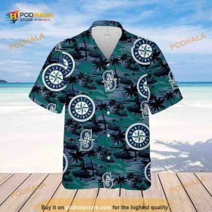 Seattle Mariners MLB Hawaiian Shirt Island Pattern Summer Beach Gift