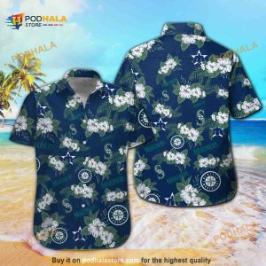 Seattle Mariners MLB Hawaiian Shirt Tropical Flower Pattern Beach Gift For Him