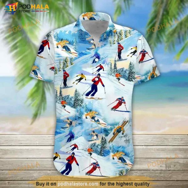 Skiing Lover Hawaiian Shirt