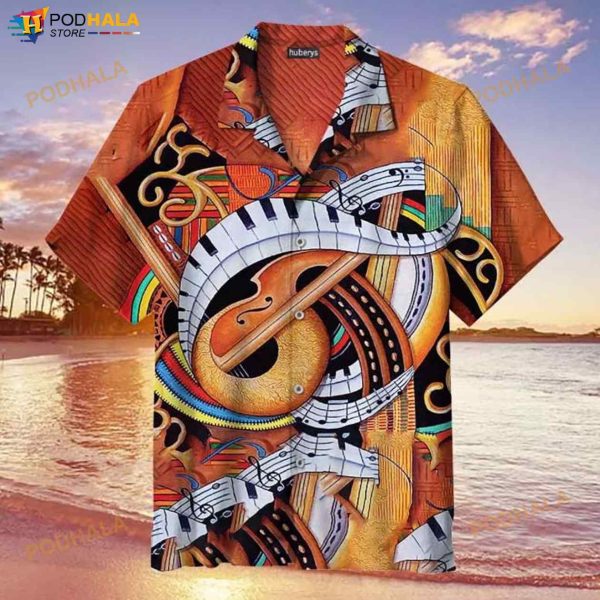 Sound Of Soul Strings 3D Funny Hawaiian Shirt