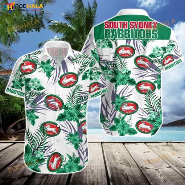 South Sydney Rabbitohs 3D Funny Hawaiian Shirt