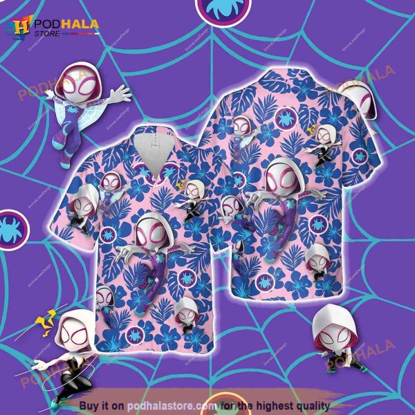 Spider Gwen Hawaiian Aloha Shirt