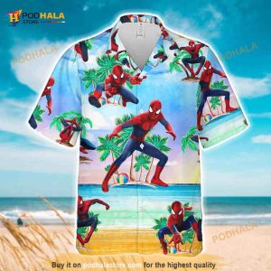 Spider Man Funny Hawaiian Shirt