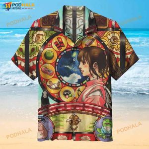 Spirited Away 3D Funny Hawaiian Shirt