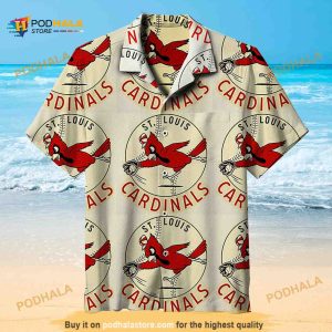 St. Louis Cardinals Funny Hawaiian Shirt Baseball Gift For Beach Lovers