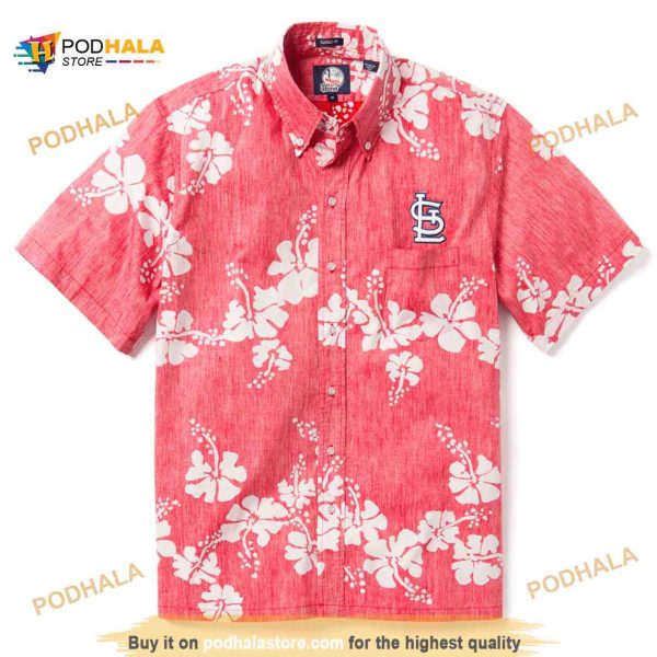 St. Louis Cardinals Funny Hawaiian Shirt Hibiscus Flower Pattern All Over Print