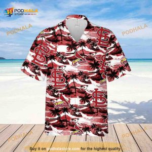 St. Louis Cardinals Funny Hawaiian Shirt Sea Island Pattern Gift For Beach Vacation