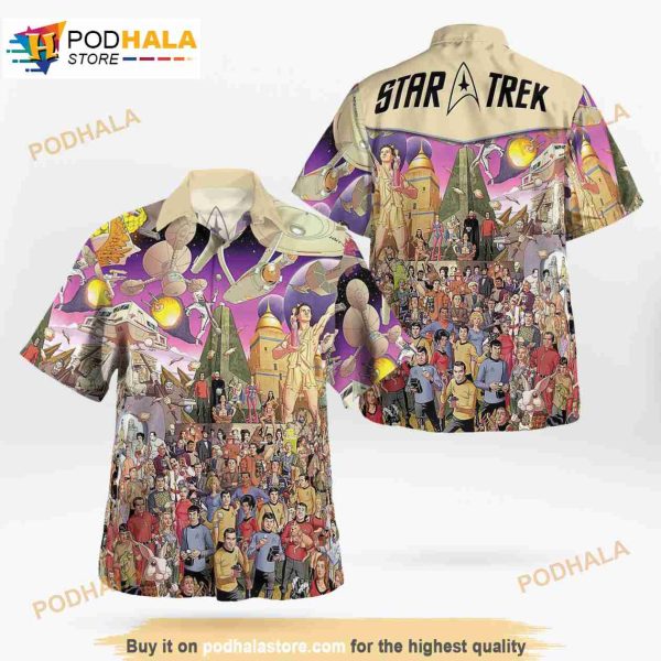 Star Trek The Original Series 50th Anniversary Comics 3D Funny Hawaiian Shirt