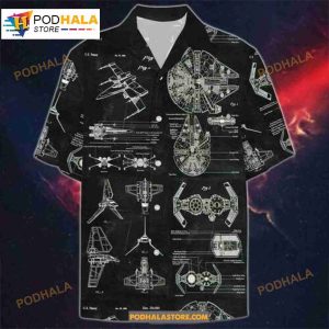 Star Wars Patent Unisex Summer Starswar Vintage Hawaiian Shirt