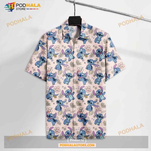 Stitch Adorable Stitch Floral High Quality Funny Hawaiian Shirt