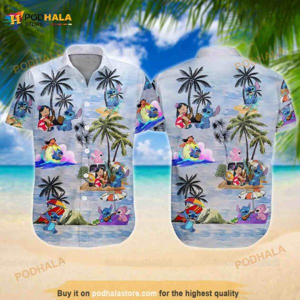 Stitch And Lilo Funny Hawaiian Shirt