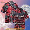 Stress Blessed And Boston Red Sox Obsessed Funny Hawaiian Shirt