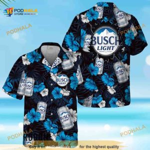 Summer Aloha Busch Light Beer Funny Hawaiian Shirt Beach Gift For Friend