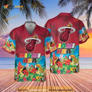 Summer Aloha NBA Miami Heat Hawaiian Shirt Gift For Beach Lovers