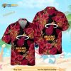 Summer Aloha NBA Miami Heat Hawaiian Shirt Hibiscus Flower Pattern