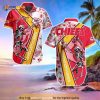 Summer Aloha Skeleton NFL Kansas City Chiefs Funny Hawaiian Shirt