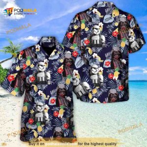 Summer Aloha Star Wars Darth Vader Funny Hawaiian Shirt Stormtrooper Flower Pattern