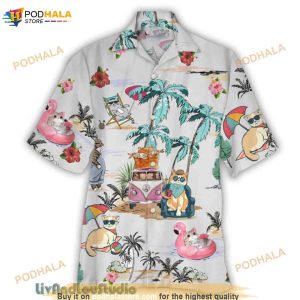 Summer Cat Funny Hawaiian Shirt Funny Cat Funny Hawaiian Shirt