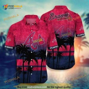 Summer Vibes MLB Atlanta Braves Funny Hawaiian Shirt Beach Lovers Gift