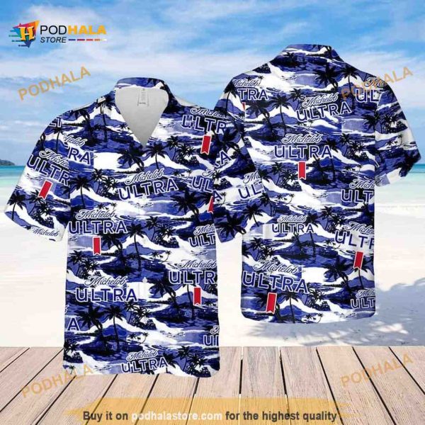 Summer Vibes Michelob Ultra Beer Funny Hawaiian Shirt Island Pattern