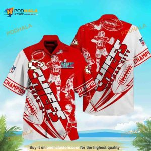 Super Bowl Champions NFL Kansas City Chiefs Funny Hawaiian Shirt Summer Beach Gift