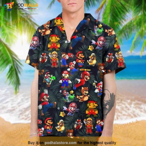 Super Mario Hawaiian Shirt