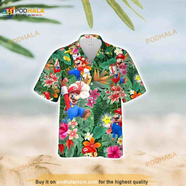 Super Mario Hawaiian Tee