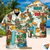 Surfing Funny Bear And Tiki Ride The Wave Follow The Sun Lovers Surfing Hawaiian Shirt