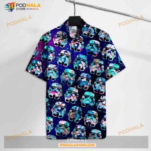 Sw Sw Storm Trooper Floral Amazing Cool Funny Hawaiian Shirt